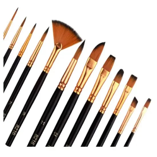 12 pcs Nylon Bristle Brush Set, {2}