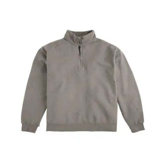 ComfortWash by Hanes&reg; Quarter Zip Sweatshirt CONCRETE GRAY {1}