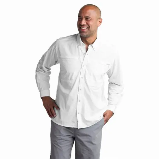 Paragon&reg; Kitty Hawk Performance Long Sleeve Fishing Shirt Navy {5}