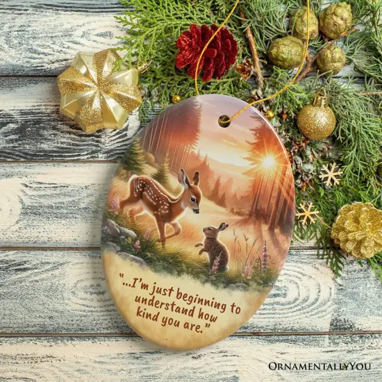 Kindness in Your Heart Ornament, Bambi's Gentle Lesson Christmas Gift {1}