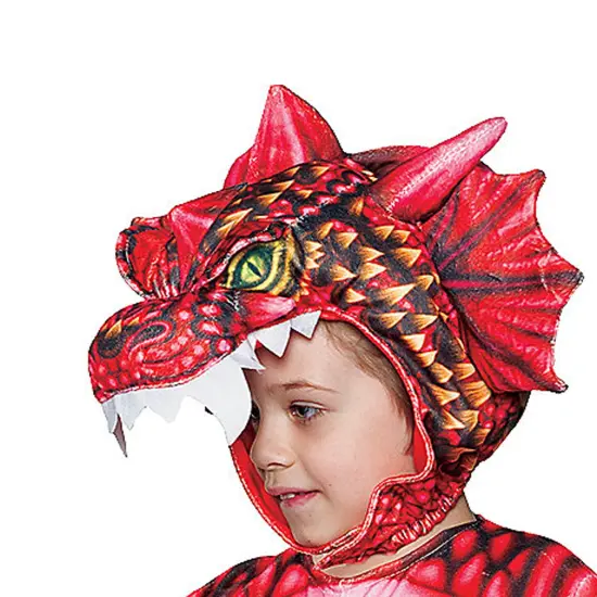 Toddler Red Dragon Printed Costume {2}
