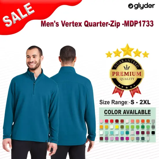 Glyder&reg; Men's Vertex Plush Quarter Zip MULBERRY {2}