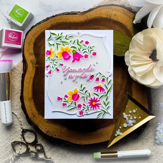 Pinkfresh Studio Stencils 4.25"X5.5" 3/Pkg-Print Shop: Modern Botanicals {5}