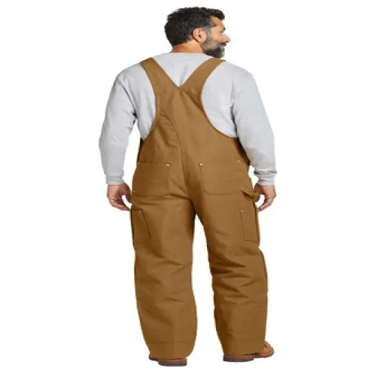 Carhartt&reg; Short Firm Duck Insulated Bib Overalls Black {5}