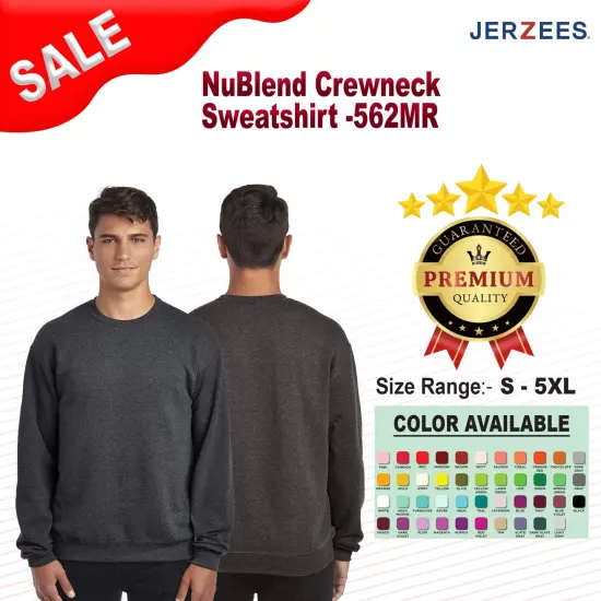 Jerzees&reg; NuBlend Crewneck Sweatshirt Sage {2}