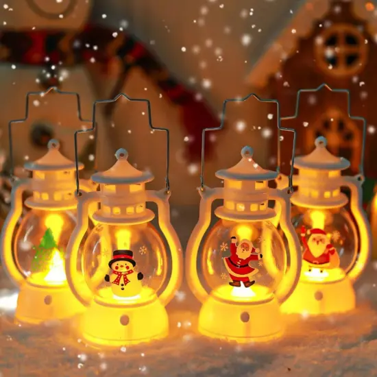 Kitcheniva Handheld LED Christmas Lamp Night Light Lantern With Batteries {4}