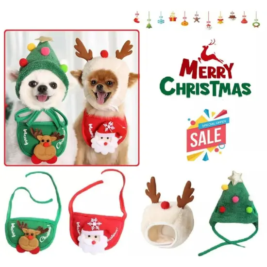 Kitcheniva Cute Christmas Holiday Pet Cotton Costume {2}