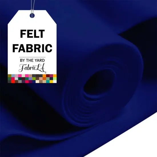 FabricLA Acrylic Felt Fabric - 72" Inch Wide 1.6mm Thick Felt by The Yard - Use Soft Felt Sheets for Sewing, Cushion, and Padding, DIY Arts & Crafts (8 Yards, Royal Blue) {1}