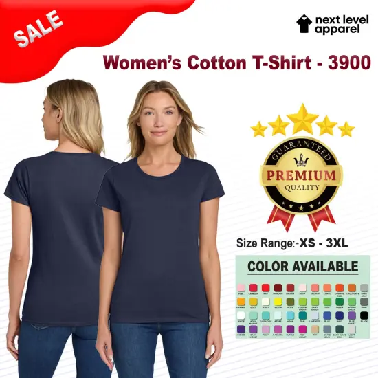 Next Level&reg; Colors Women's Cotton T-Shirt Desert Pink {2}
