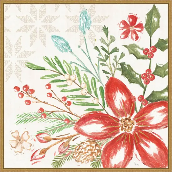 Elegant Holiday III by Veronique Charron Framed Canvas Wall Art {7}