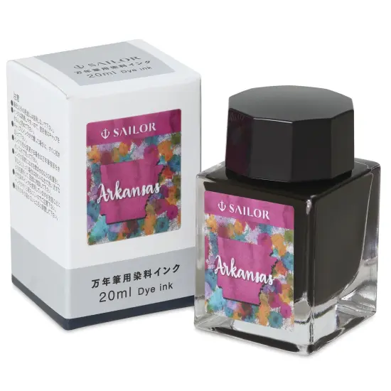 Sailor USA State Ink - Arkansas, Watermelon, 20 ml {1}