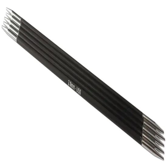 KnitPro-Karbonz Double Point Knitting Needles 6"-Size 0/2.25mm {1}