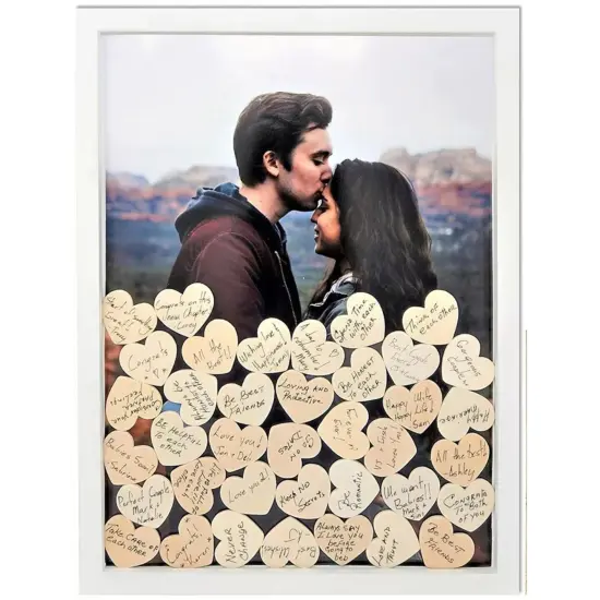 Kitcheniva 1.5" Unfinished Wooden Heart Shape Cutouts DIY 100 Pcs {2}