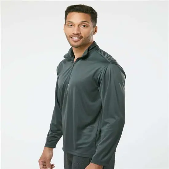 Paragon&reg; Malibu Performance Quarter Zip Pullover White {5}