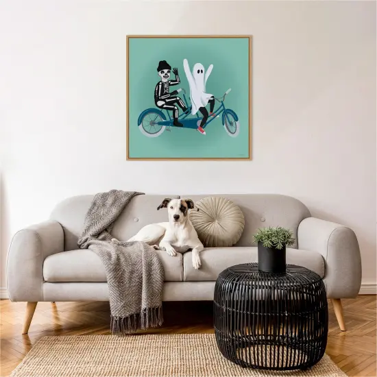 Hometown Halloween IX by Softshell Studio Framed Canvas Wall Art {4}