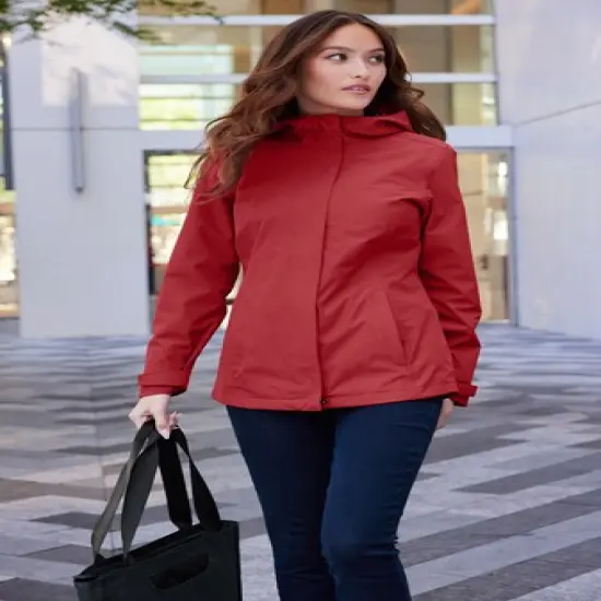 Port Authority&reg; Women&rsquo;s C-Free Rain Jacket Deep Black {4}