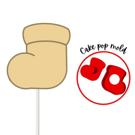 Stocking Christmas Cake Pop Mold {5}