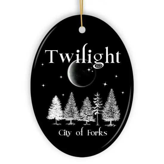 Twilight City of Forks Ornament, Teenage Girl Christmas Gift {7}