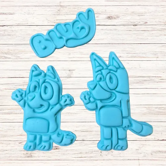 Heeler Dog Family 3 pcs set cookie cutter and stamp {3}