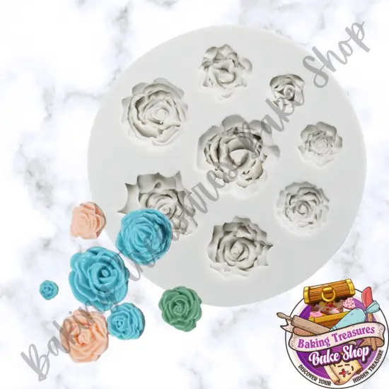 Roses Silicone Mold 8 Cavity {2}