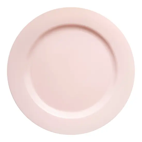 Matte Pink Round Disposable Plastic Appetizer/Salad Plates - 7.5" (120 Plates) {2}
