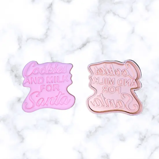 Cookies and Milk Santa Cookie Cutter + Stamp {1}