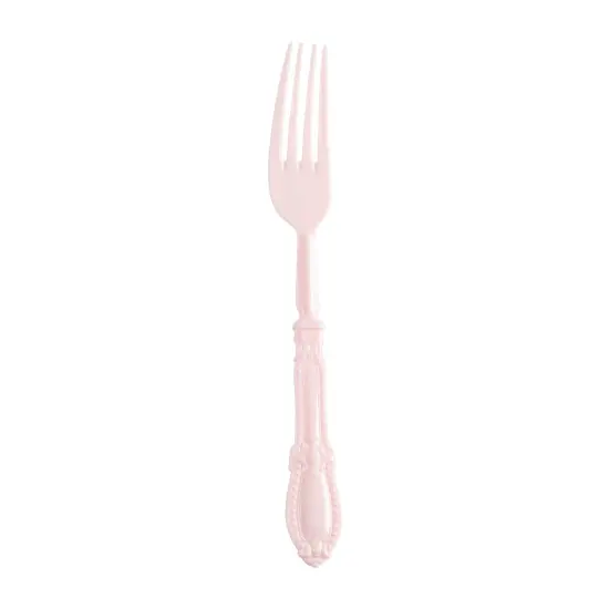 Pink Baroque Disposable Plastic Dinner Forks (480 Forks) {1}