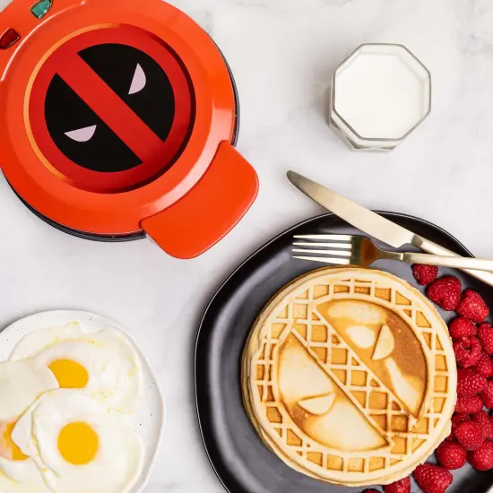 Uncanny Brands Marvel Deadpool Waffle Maker {1}