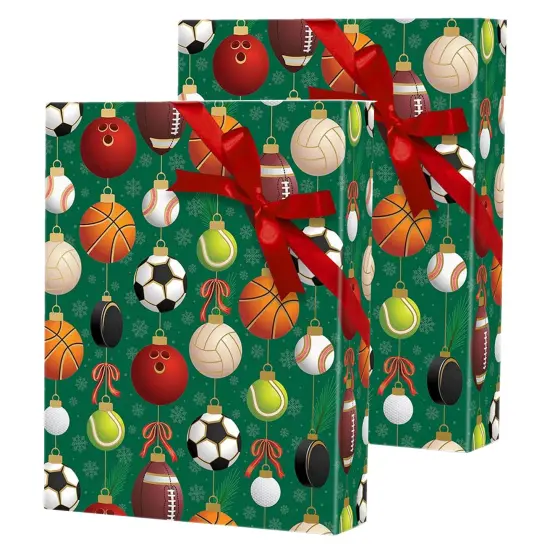 Bright Ornament Gift Wrap Roll 24" x 417' 1 Roll {2}