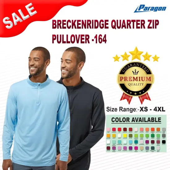 Paragon&reg; Breckenridge Quarter Zip Pullover Graphite {2}