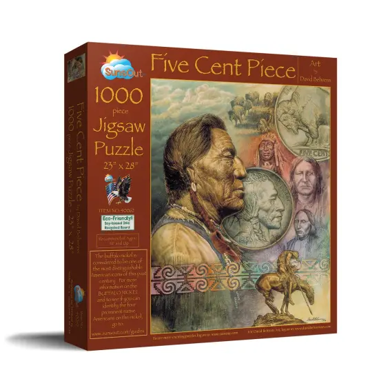 Sunsout Five Cent Piece 1000 pc Jigsaw Puzzle 40062 {3}