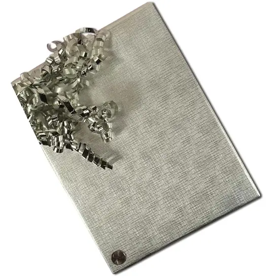 Silver Textured Embossed Metallic Wrapping Paper 30" x 417" Roll {3}