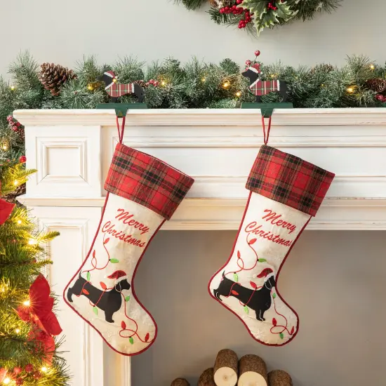 Set of 2 21''L Christmas Stockings - Red Truck/Dachshund 2pk Red Truck {8}