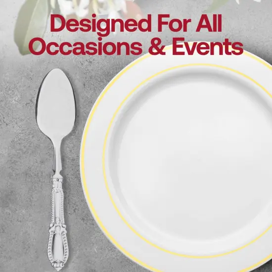 Clear Baroque Disposable Plastic Dinner Spoons (480 Spoons) {6}