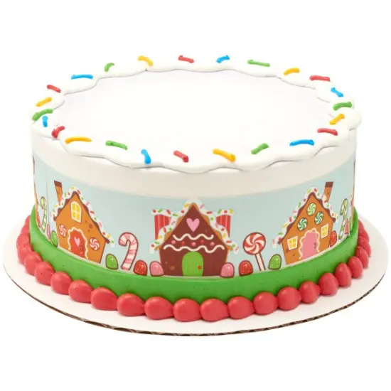 Gingerbread Village Edible Cake Topper Image Strips 3ct {2}