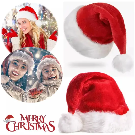 Kitcheniva Premium Christmas Santa Claus Hat For Kids And Adults {4}