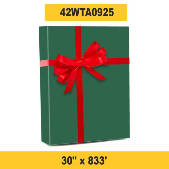 Extended Coverage Solid Wrap 30" x 833' 60 lbs for Bulk Gifting Needs {1}