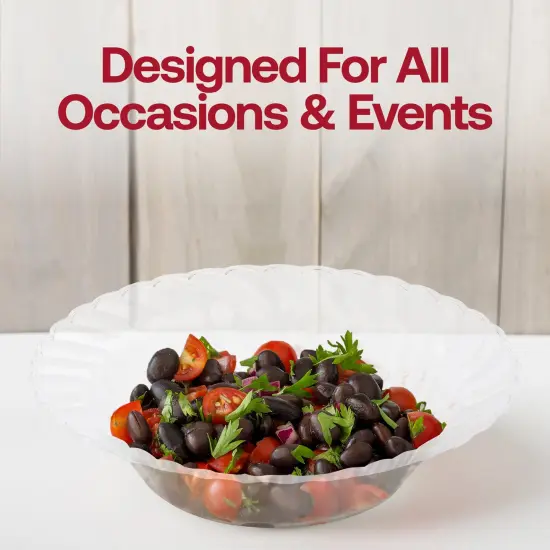 Clear Flair Plastic Soup Bowls - 12 oz. (180 Bowls) {6}