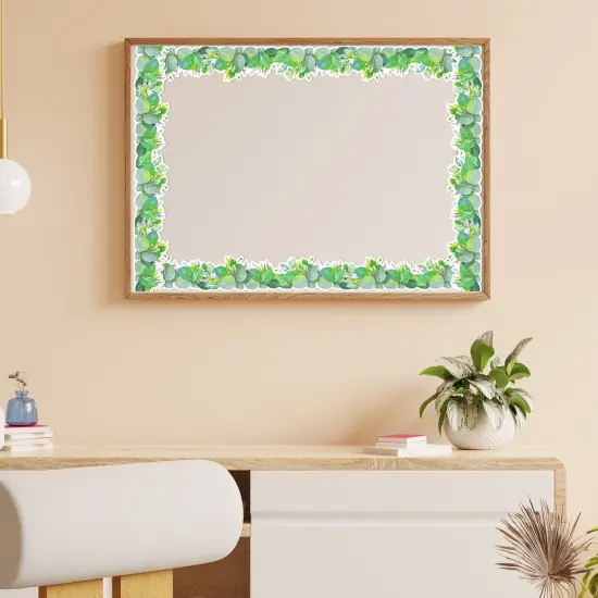 Wrapables 60 Feet Bulletin Board Borders, Adhesive Decorative Trim Stickers, Greenery {5}