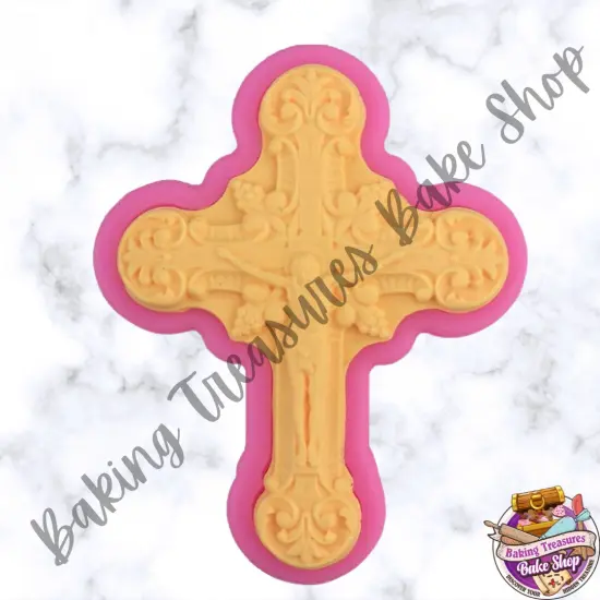 Detailed Crucifix Silicone Mold {4}