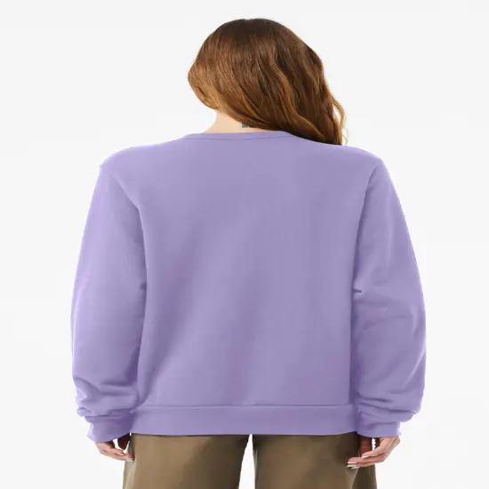 BELLA+CANVAS&reg; Unisex Sponge Fleece Classic Crewneck Sweatshirt White {6}