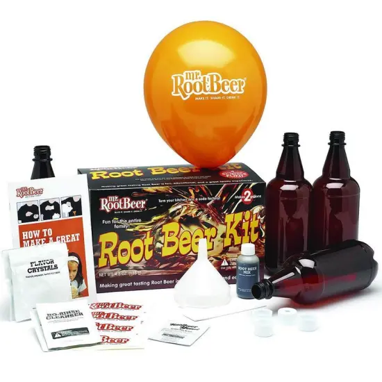 Complete Root Beer Making Kit Makes 2 Gallons Includes Bottles Mix and More {1}