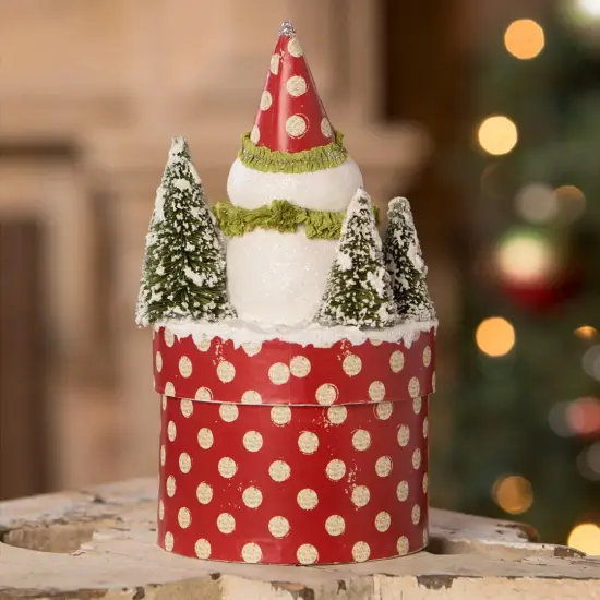 Joy Snowman on Box 7.75" {4}