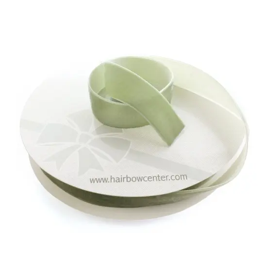 1" Velvet Ribbon (5yd & 25yd Spool Lengths) Rustic Sage {4}