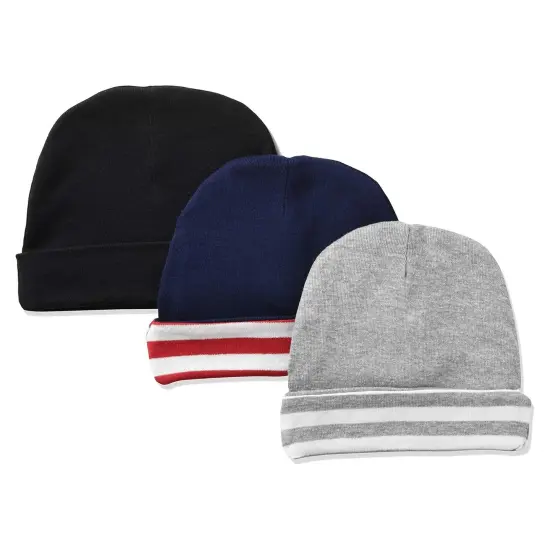 Men's Striped Beanie Collection Assorted {3}