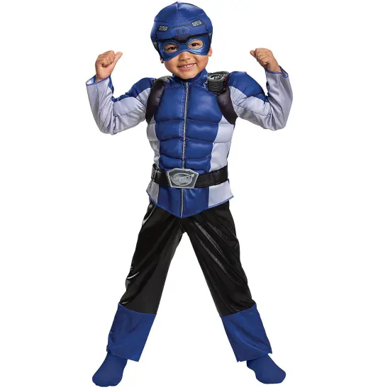 Blue Rangr Beast Toddler Musc Costume {1}