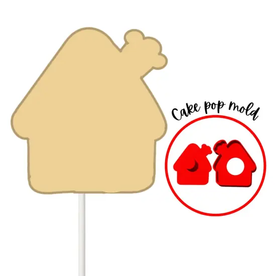 GingerBread House ChristmasCake Pop {5}