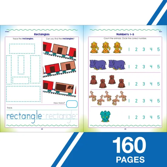 Carson Dellosa Mastering Basic Skills Kindergarten Workbook, Phonics, Sight Words, Reading, and Math for Kids Ages 5-6, Classroom or Homeschool Curriculum {4}