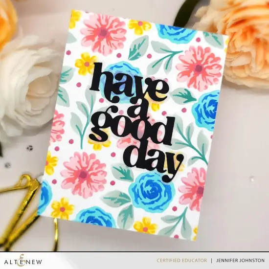 Floral Radiance Layering Stencil Set (4 in 1) {5}