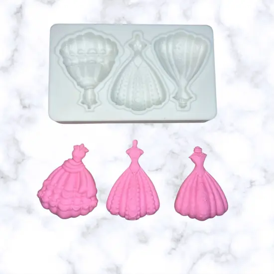Princess Dresses Silicone mold {3}